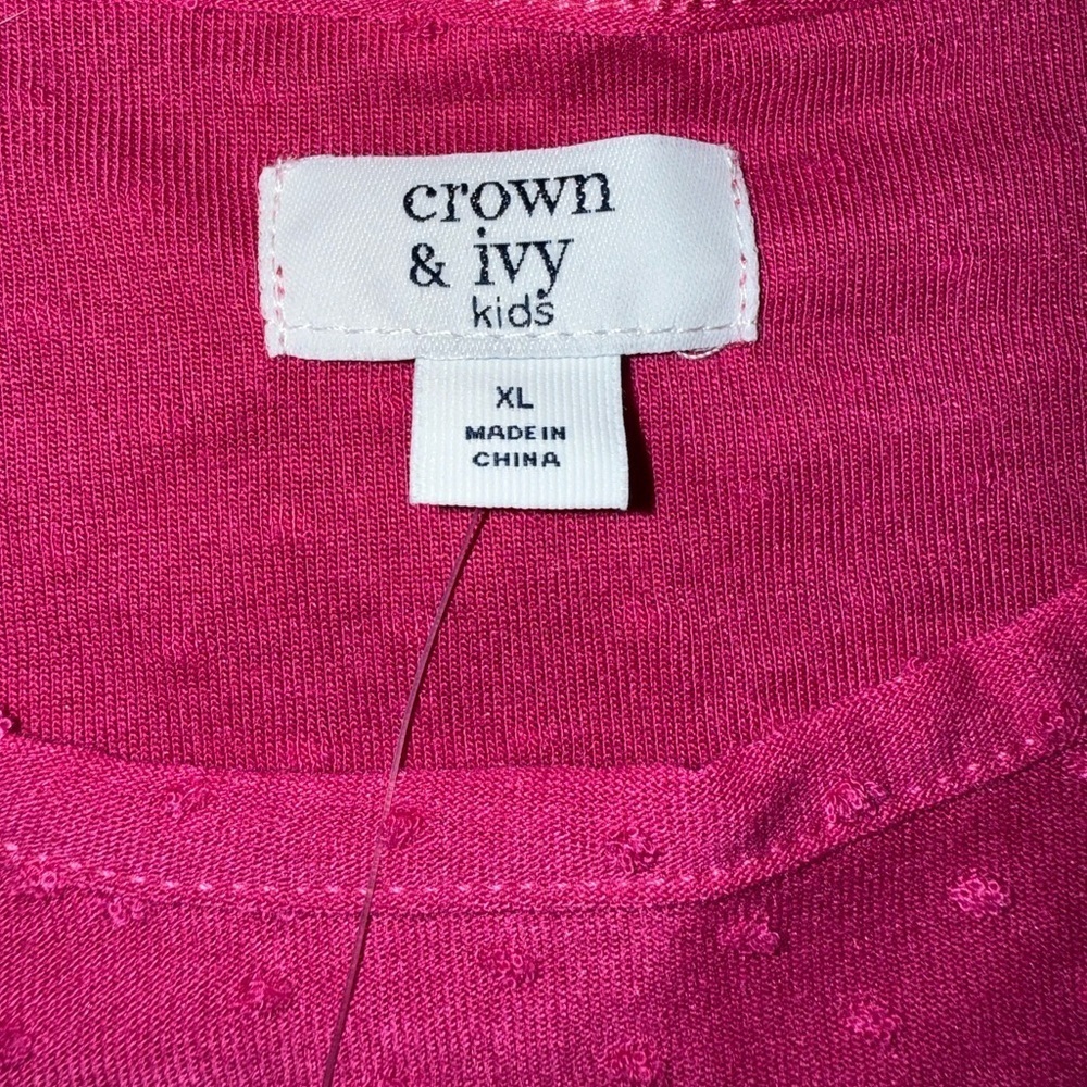 Crown & Ivy Kids Polka Dot Skirt Set, XL - Picture 10 of 13